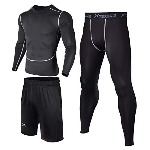 Loose Shorts for Running Xtextile Mens Compression Set Leggings Pants Workout Set with Long Sleeve Compression Shirt Loose Shorts for Running Xtextile Mens Compression Set Leggings Pants Workout Set with Long Sleeve Compression Shirt
